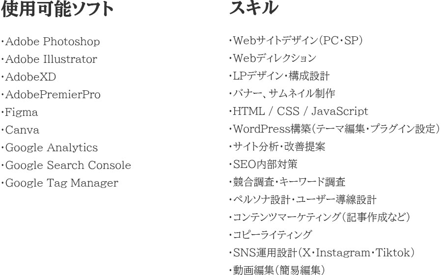 使用可能ソフト・スキル